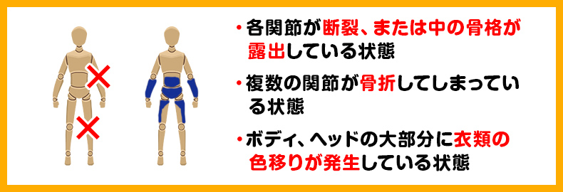 無料引き取りができない事例